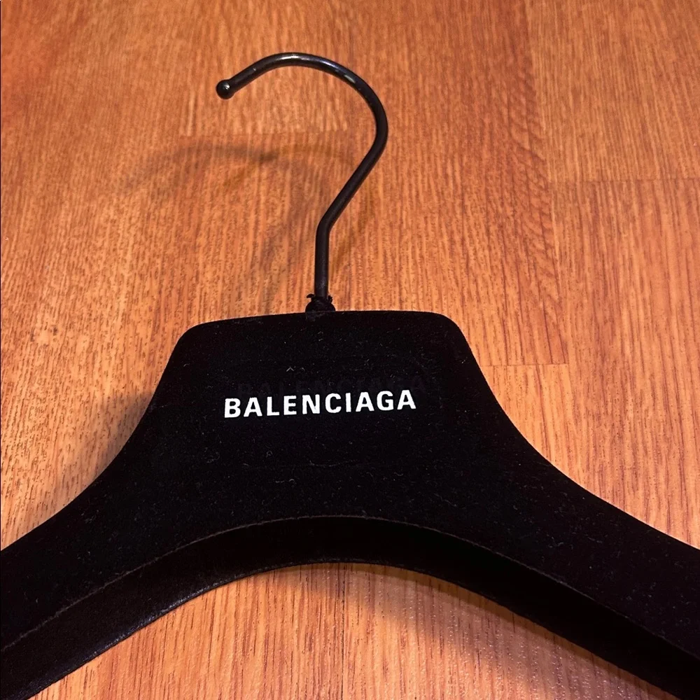 Balenciaga Black Velvet Clothing Hanger